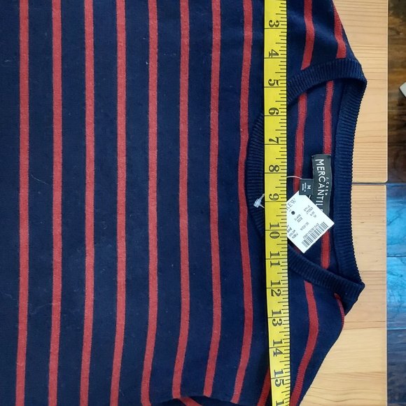 J. Crew Mercantile stripe sweater Mans M - Picture 3 of 6